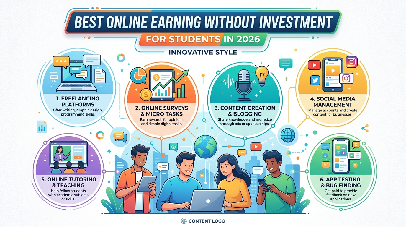 Best Online Earning Without Investment For Students in 2026
