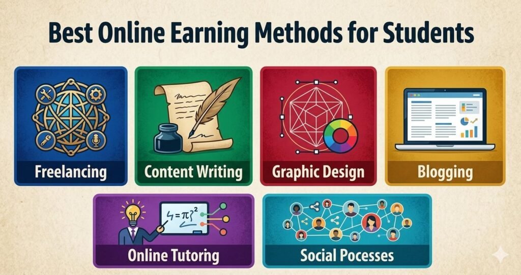 Best online earning methods for students without investmenT