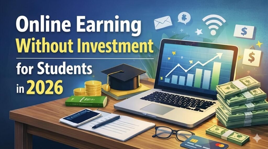 Online earning without investment for students in 2026