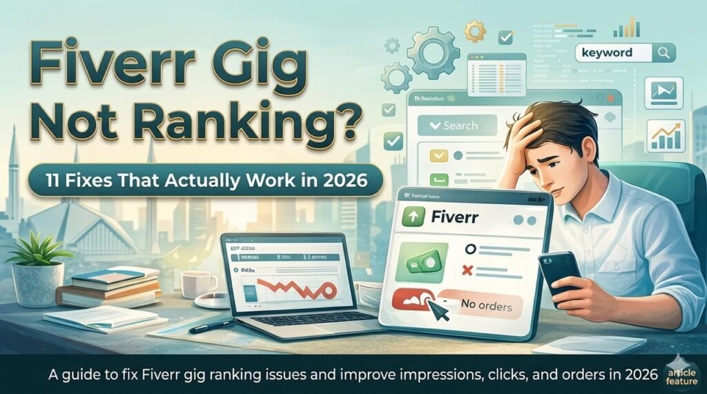 Fiverr gig not ranking and not getting impressions in 2026