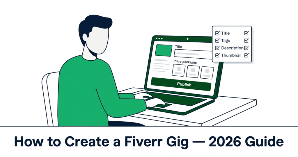 How to create a Fiverr gig step by step guide for beginners in Pakistan 2026