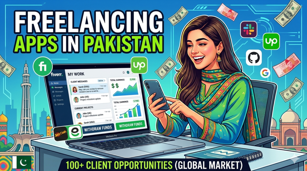 reelancing apps in pakistan fiverr upwork earning online without investment