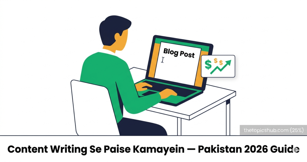 Content writing se paise kaise kamayein Pakistan 2026 — beginner freelancing guide