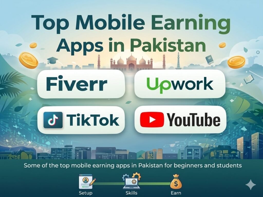 Top mobile earning apps in Pakistan for beginners