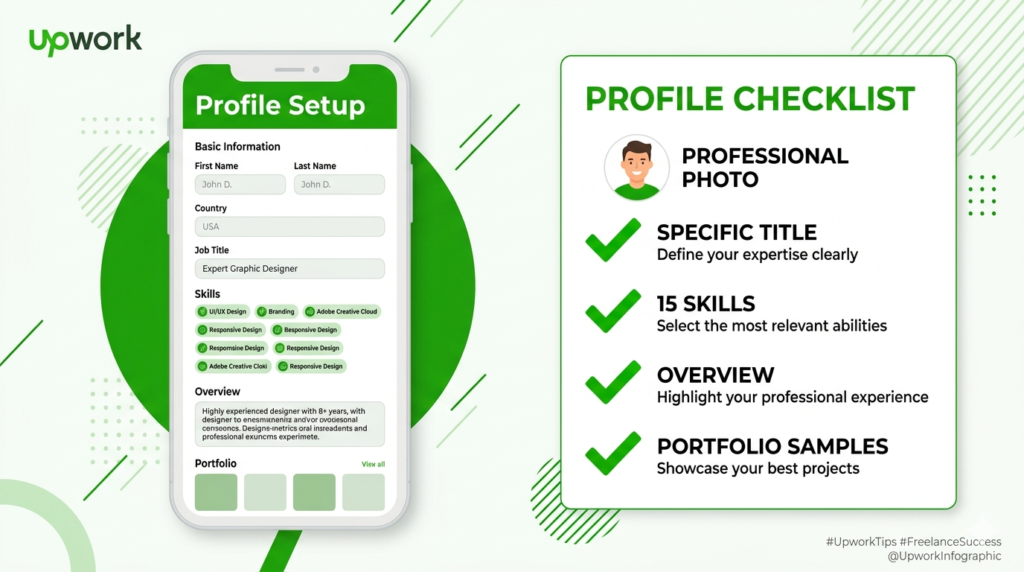 upwork profile setup checklist for beginners 2026