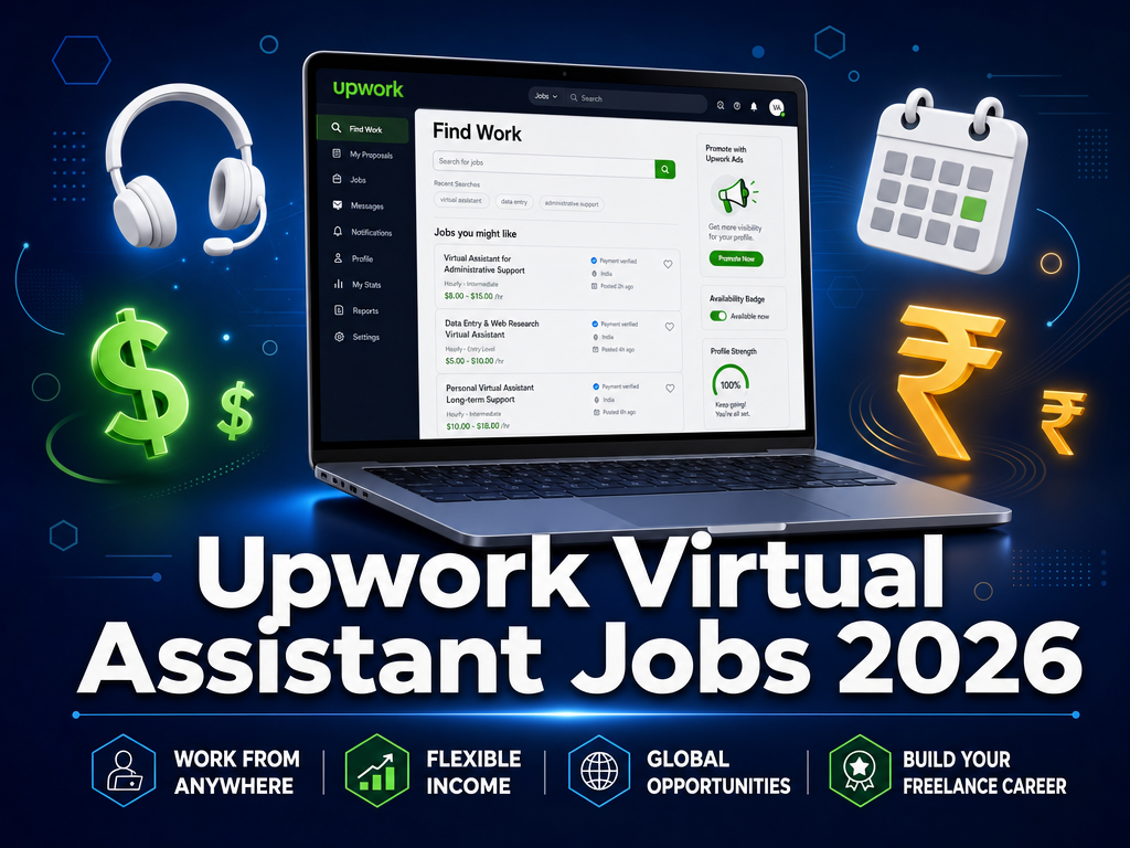 Upwork Virtual Assistant Jobs — How to Start as a Beginner in 2026